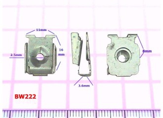 Зажим металлический под саморез 11/16 - BW222