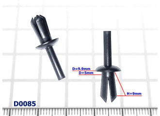 Клипсы D=5.0mm BMW MOTO - D0085