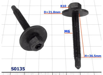 Винт Torx M6 - S0135
