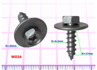 Саморез D=6.2mm - W034