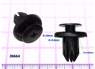 Клипсы D=9.8mm Honda - J0664