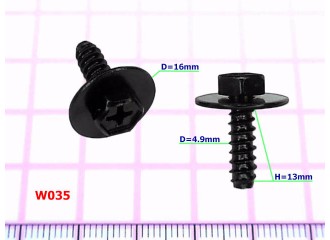 Саморез D=4.9mm - W035