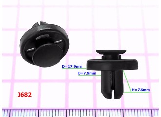 Клипсы D=7.9mm Subaru - J682