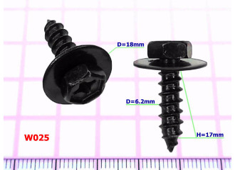 Саморез D=6.2mm - W025