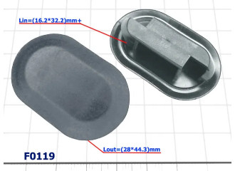 ЗАГЛУШКА ПЛАСТИКОВАЯ D=(16.2*32.2)mm LADA-ВАЗ - F0119