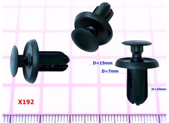 Клипсы D=7.0mm Subaru - X192