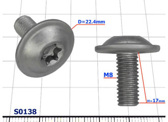 Винт M8 Torx - S0138