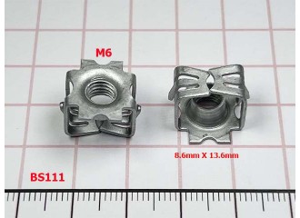 Зажим металлический с резьбой М6 - BS111