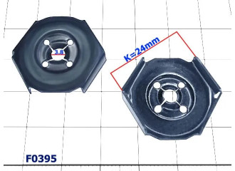 Гайка фиксатора локера,термоэкрана Dacia - F0395
