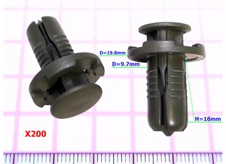 Пистон нажимной D=9.7 mm - X200