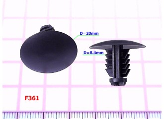 Пистоны крепления шумоизоляции капота Fiat IDEA - F361